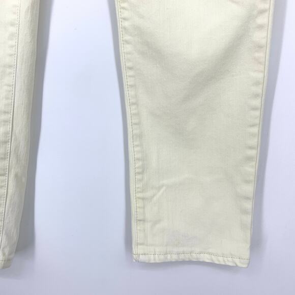 Chicos So Slimming Girlfriend Slim Leg Ankle Jean Womens 0 US 4 Cream White - Picture 4 of 7